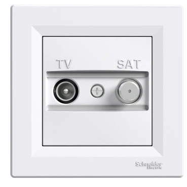 Schneider Asfora TV/SAT aljzat, végzáró, 1 dB, fehér EPH3400121