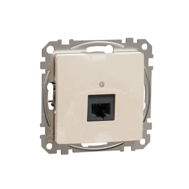 Schneider ÚJ SEDNA 1xRJ45 Cat5e UTP aljzat, bézs SDD112451