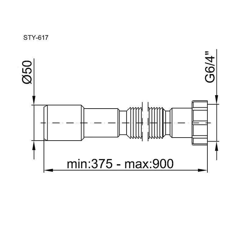 Styron Jollyflex 6/4" 40/50 (STY-617-4)