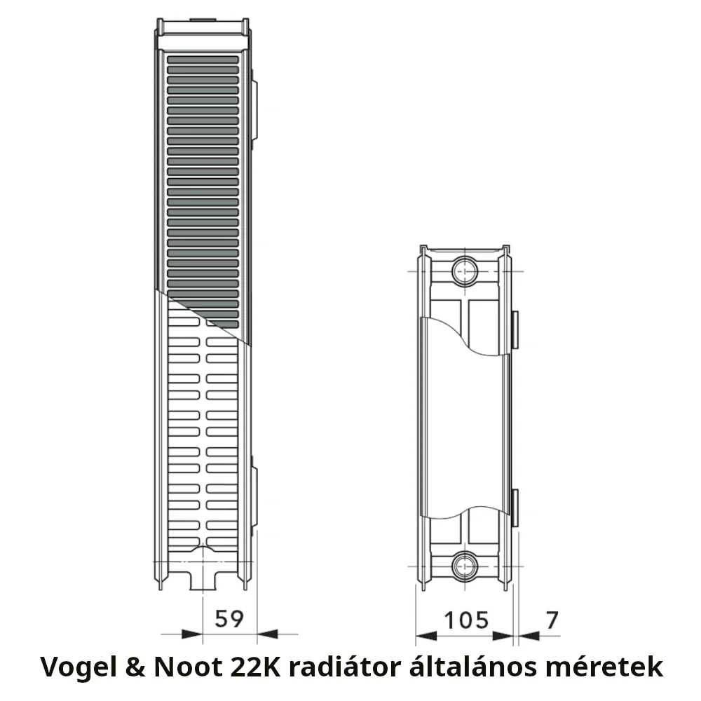Vogel&Noot Vonova 22K (DK) 600x400 radiátor