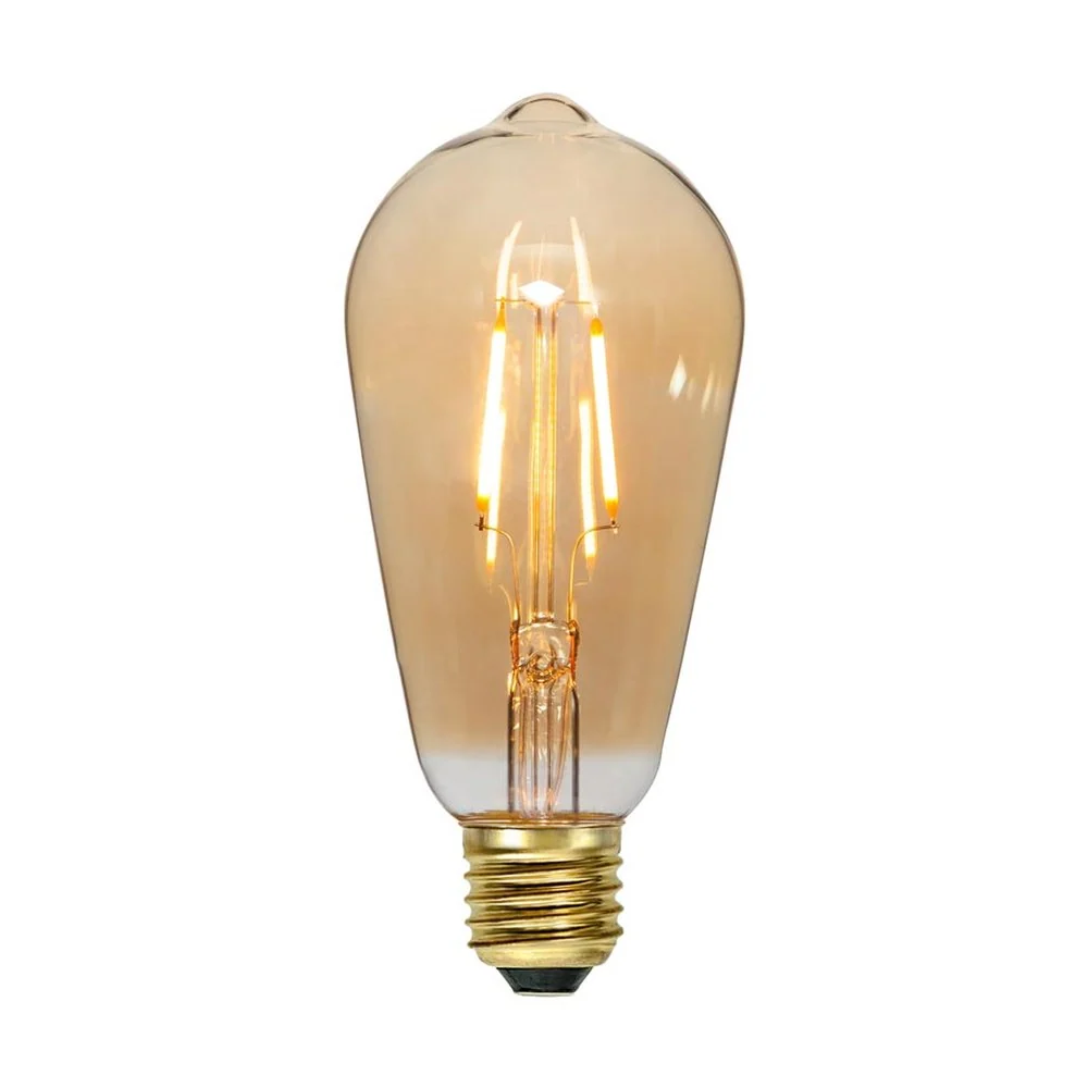 AMBER SOFT GLOW LED dekor vintage izzó ST64 E27