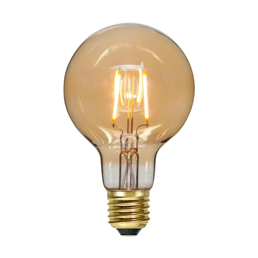 AMBER SOFT GLOW LED dekor vintage izzó G80 E27