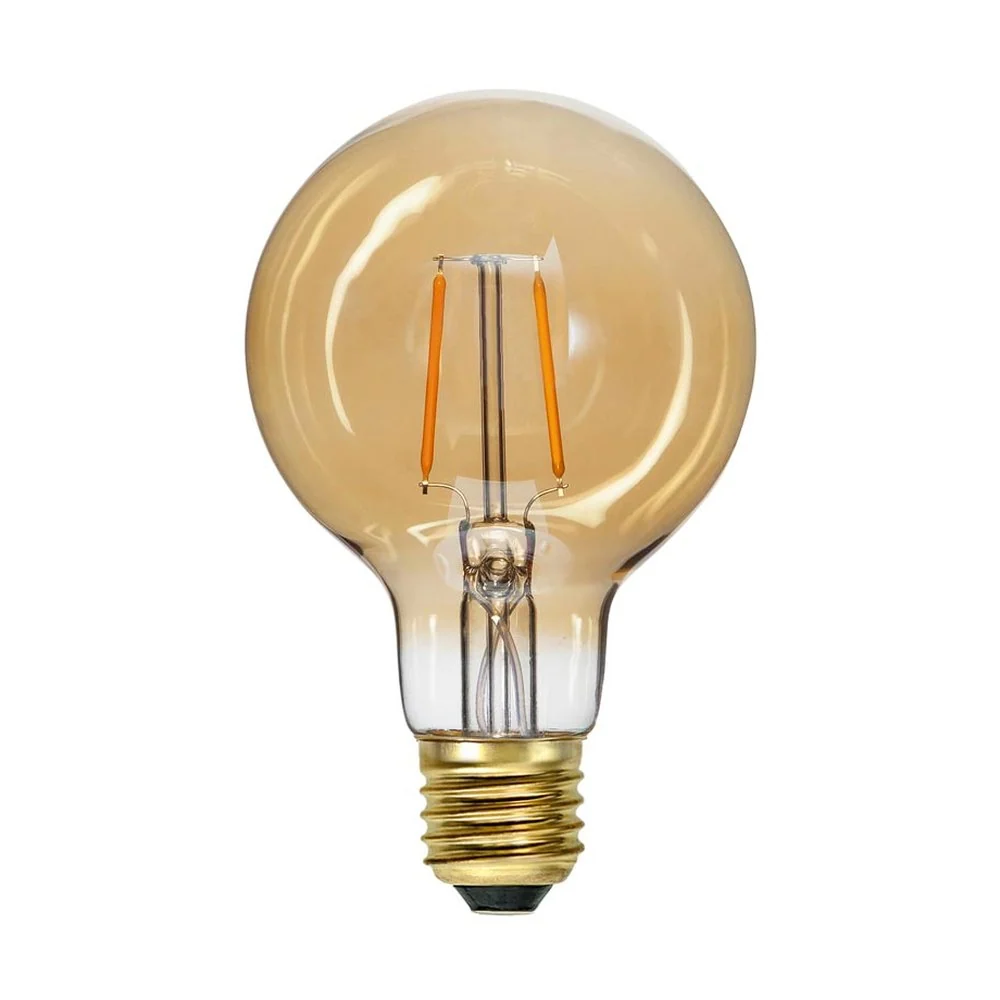 AMBER SOFT GLOW LED dekor vintage izzó G80 E27