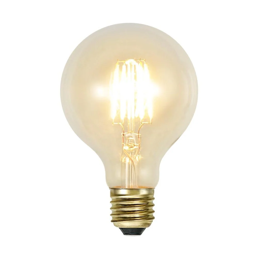 CLEAR FILAMENT dimmelhető LED dekor izzó G80 E27