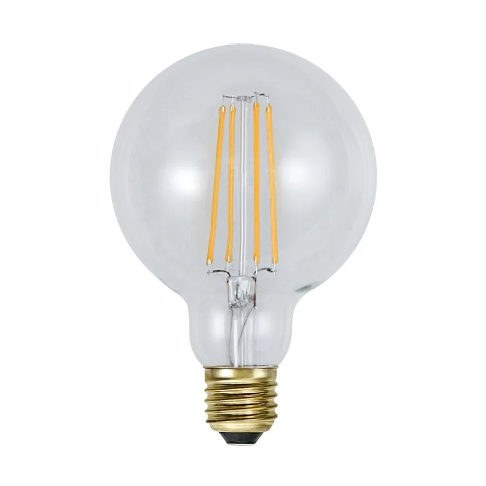 CLEAR FILAMENT dimmelhető LED dekor izzó G95 E27