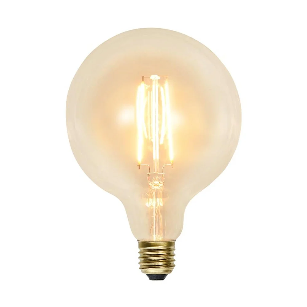 CLEAR FILAMENT LED dekor izzó G125 E27