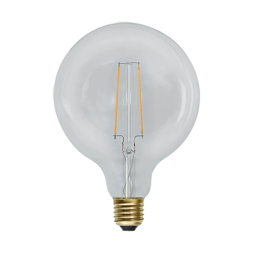 CLEAR FILAMENT LED dekor izzó G125 E27