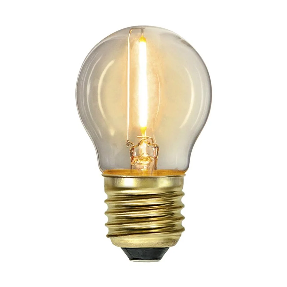 CLEAR FILAMENT LED dekor izzó G45 E27