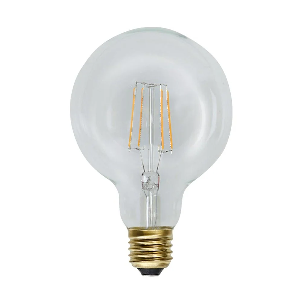 CLEAR FILAMENT LED dekor izzó G95 E27