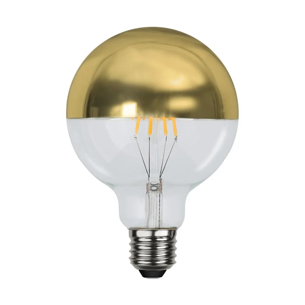 COATED SHINING dimmelhető LED dekor izzó arany G95 E27