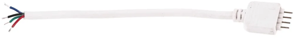 LED Szalag 12V RGB 4PIN Csatlakozó Kábel Fehér Apa