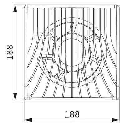 Awenta WA-150H ventilátor páraérzékelővel (WA150H)