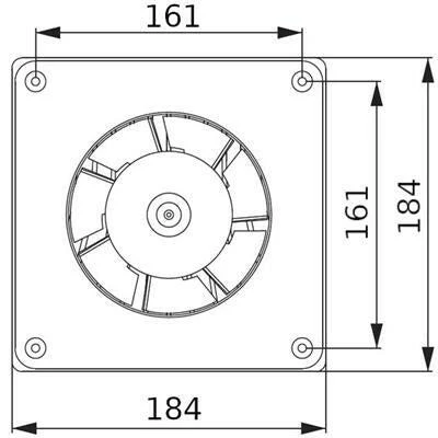 Awenta WA-150T ventilátor időkapcsolóval (WA150T)
