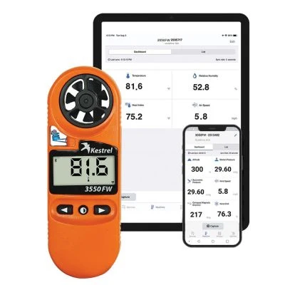 Kestrel 3550 FW Link - tűzoltósági Időjárásmérő