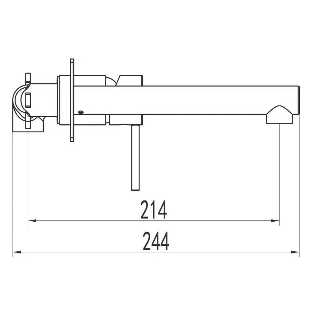 Wellis Comino mosdó csaptelep fali, 19x11,2x24,4 cm (ACS0264)