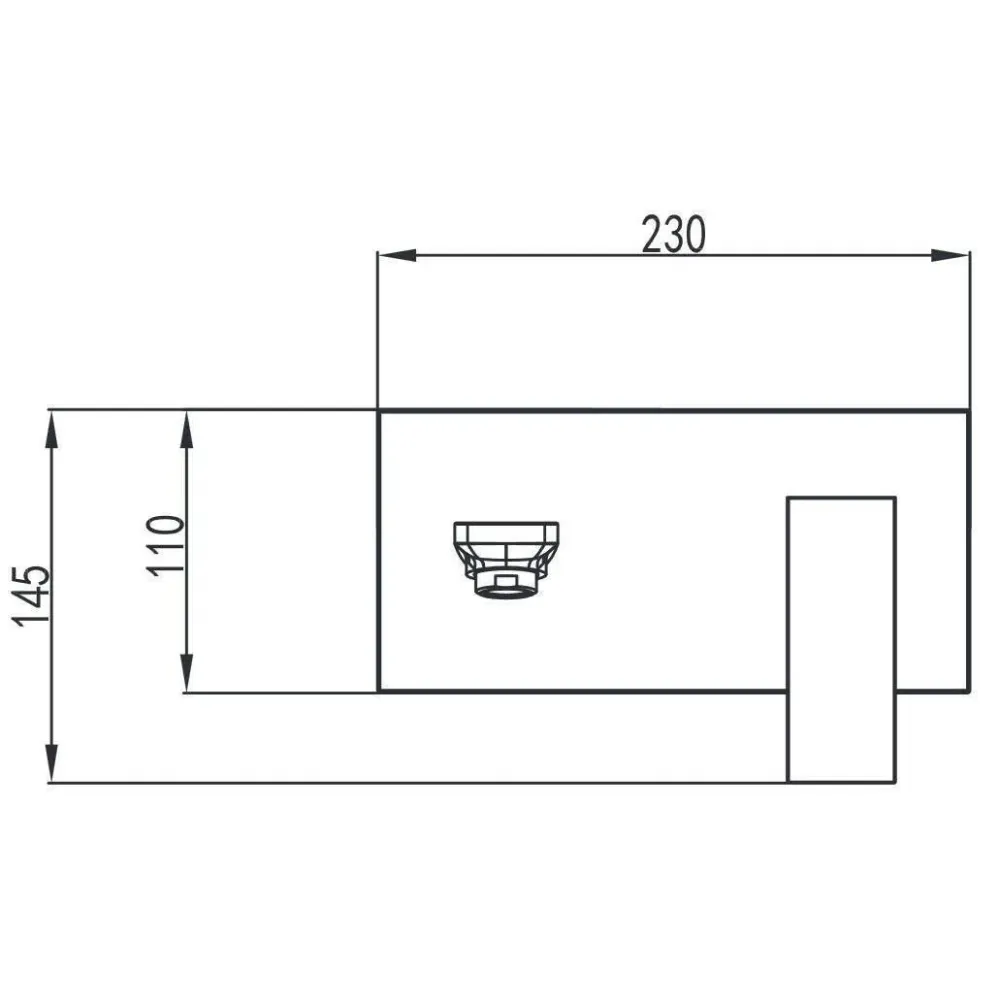 Wellis Mamba mosdó csaptelep fali, 23x11x20 cm (ACS0271)