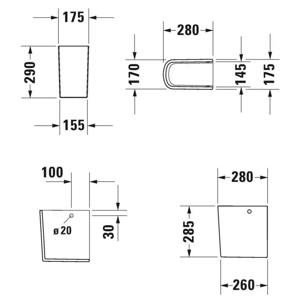 Duravit Durastyle szifontakaró (0858300000)