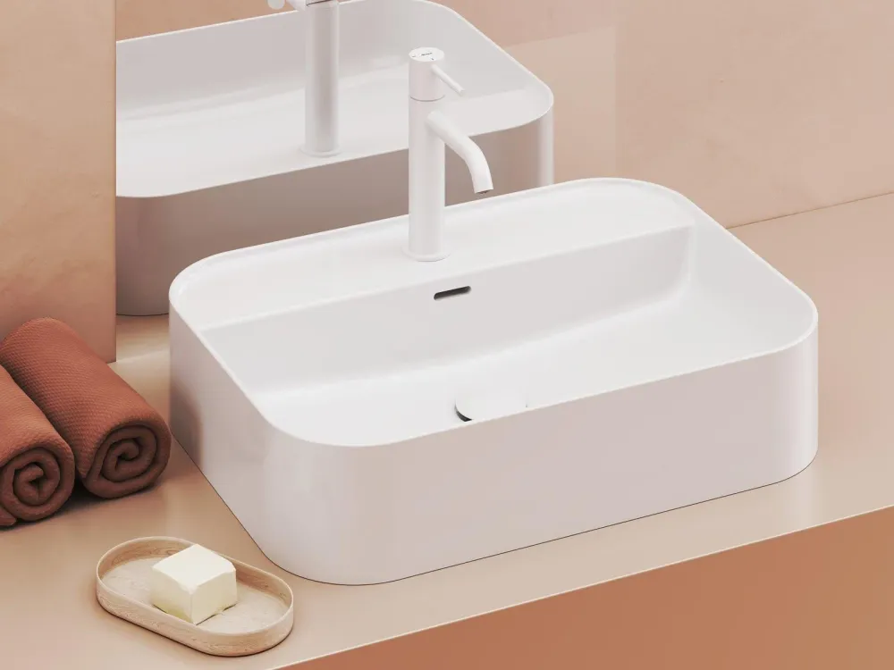 Ravak Ceramic Slim mosdó 550 R Shelf fehér (XJX01155005)