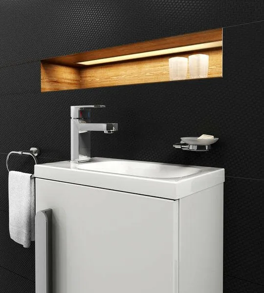 RAVAK Chrome kézmosó 40x22 cm fehér, jobbos (XJGP1100000)