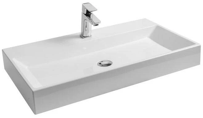 Ravak Natural mosdó 80x45 fehér túlfolyó nélkül ( XJO01280000 )