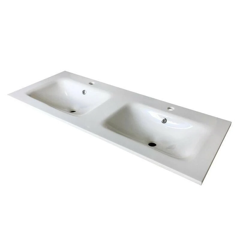 Wellis Almeria dupla műmárvány mosdó, 121x46x1,8/16 cm (WB00347)