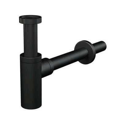 Alcaplast mosdószifon 400 Black, matt fekete, leeresztő nélkül DN32 ( A400BLACK )