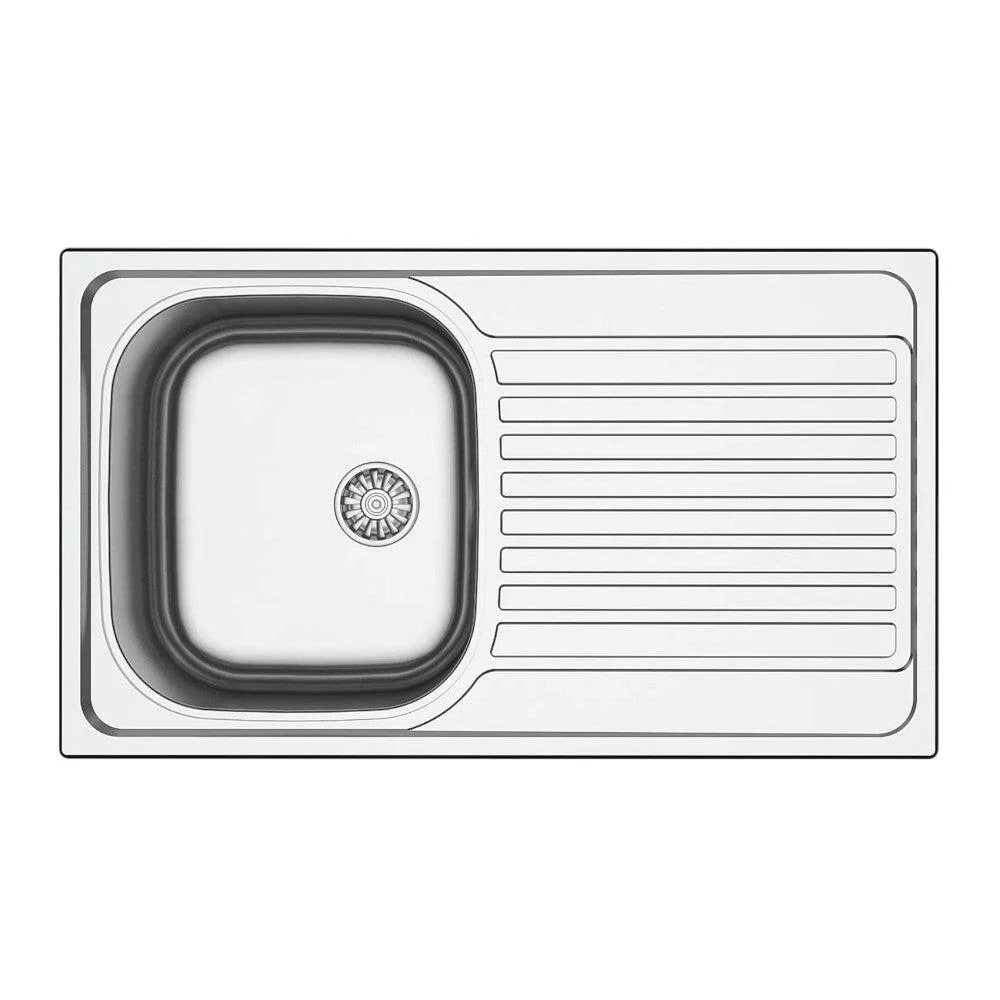 Mofém Infinite 1B1D mosogatótálca, 1 medence, 1 csepptálcás, 860x500mm (M-760012809)