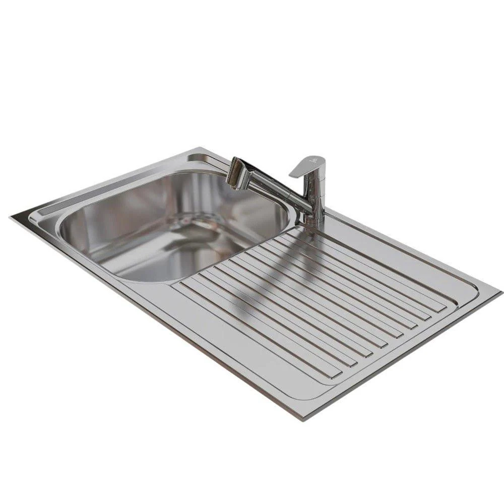 Mofém Infinite 1B1D mosogatótálca, 1 medence, 1 csepptálcás, 860x500mm (M-760012809)