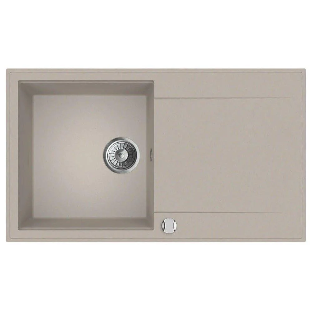 Mofém Zenit 86 1B1D gránit mosogatótálca, 1 medencés, 1 csepptálcás, 860x500mm, bézs (M-760012803B2)