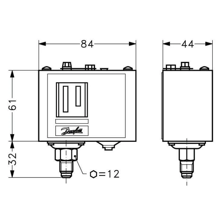 Danfoss nyomáskapcsoló KP-35 IP30