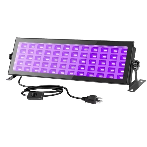 LED projektor UV fénnyel, beltéri/kültéri, vízálló, 120 W, fekete