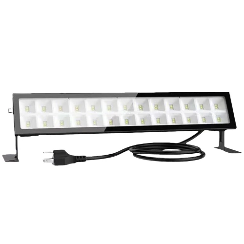 LED projektor hideg led fénnyel, beltéri/kültéri, vízálló, 48 W, fekete