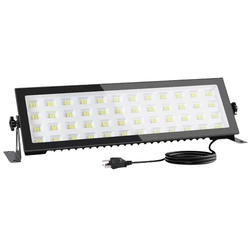 LED projektor hideg led fénnyel, beltéri/kültéri, vízálló, 96 W, fekete