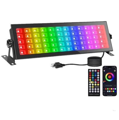 Smart RGBCW LED projektor, Alkalmazás, Beltéri/Kültéri, Vízálló, Internetes telefon vezérlés, Távirányító, Fény programozá...