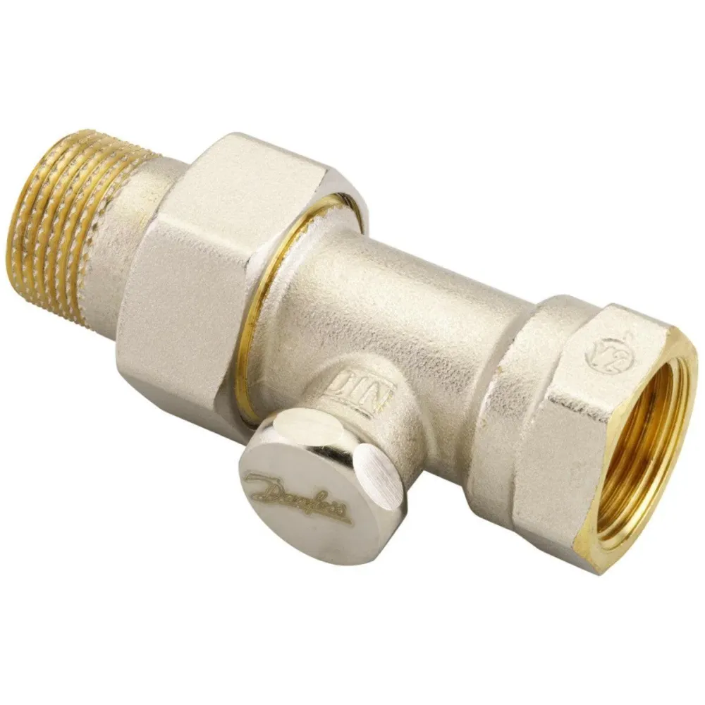 Danfoss RLV-S 3/4" radiátor visszatérő egyenes