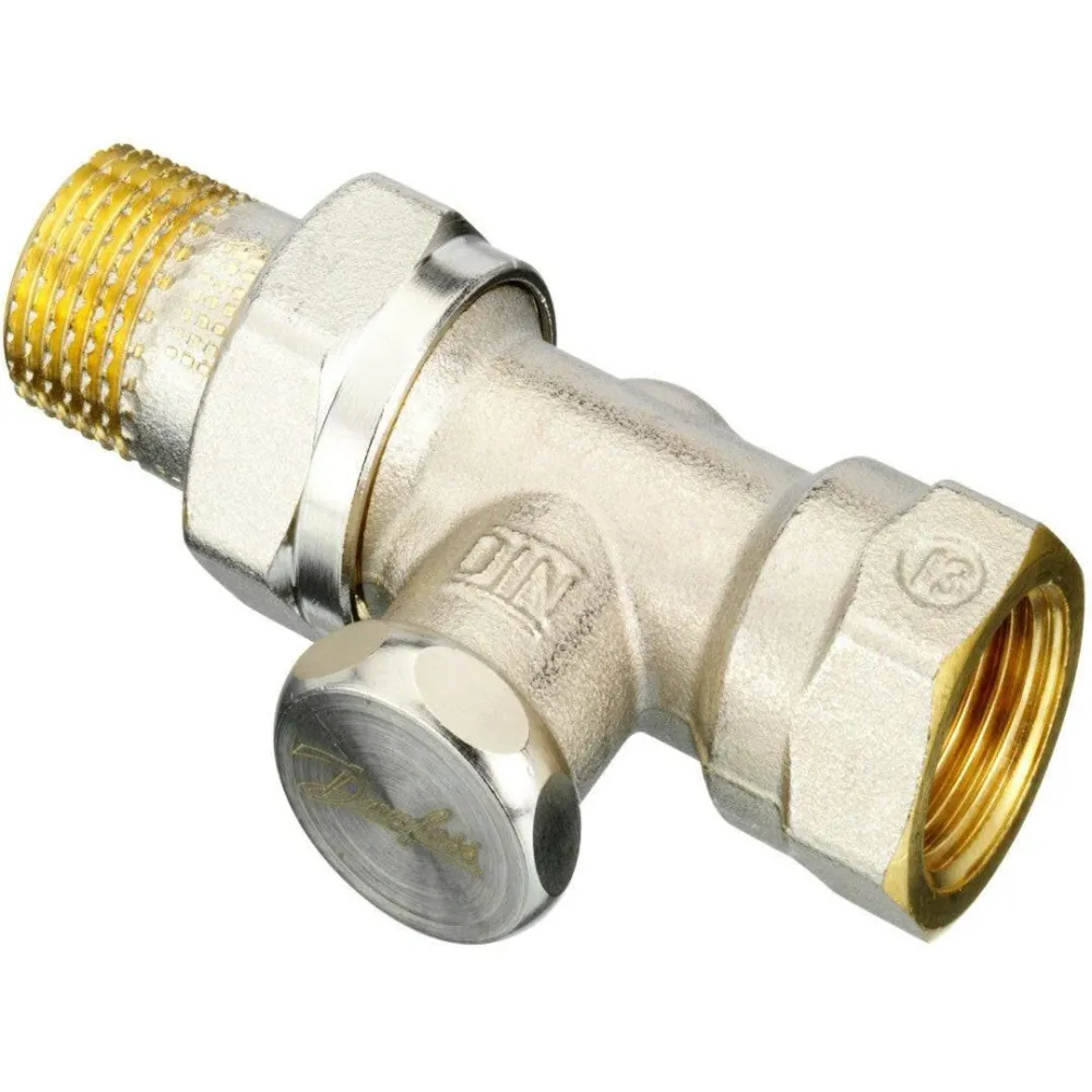 Danfoss RLV-S 1/2" radiátor visszatérő egyenes