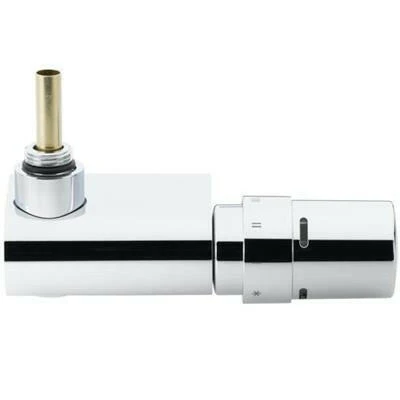 Danfoss VHX-Mono Szett törölközőszárítós radiátorhoz, sarok, RAX érzékelővel, króm (013G4285)