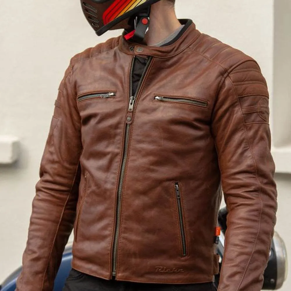 Richa Daytona 2 bőrkabát - barna 44
