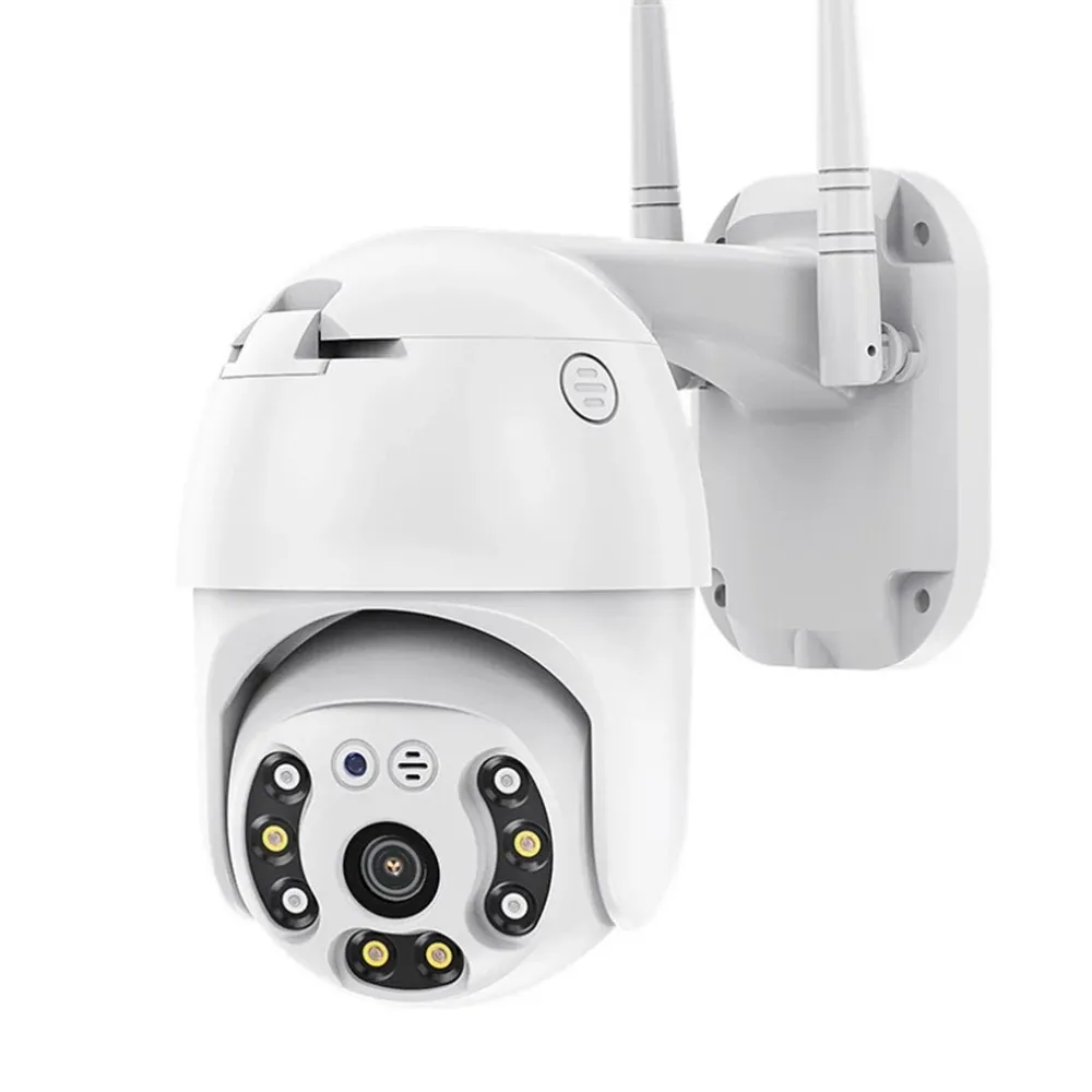 Kültéri Beltéri 1080P WiFi IP Kamera 4+4 LED mozgásérzékelés/IP66 vízálló/PTZ távoli mozgatás/kétirányú audio/éjszakai üze...
