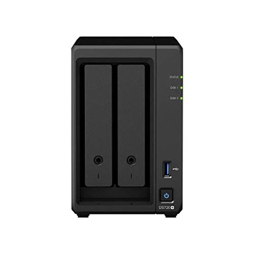 Synology DS720+ 8TB 2 Bay Desktop NAS rendszer, 2 x 4TB Seagate IronWolf merevlemezzel telepítve Amazon