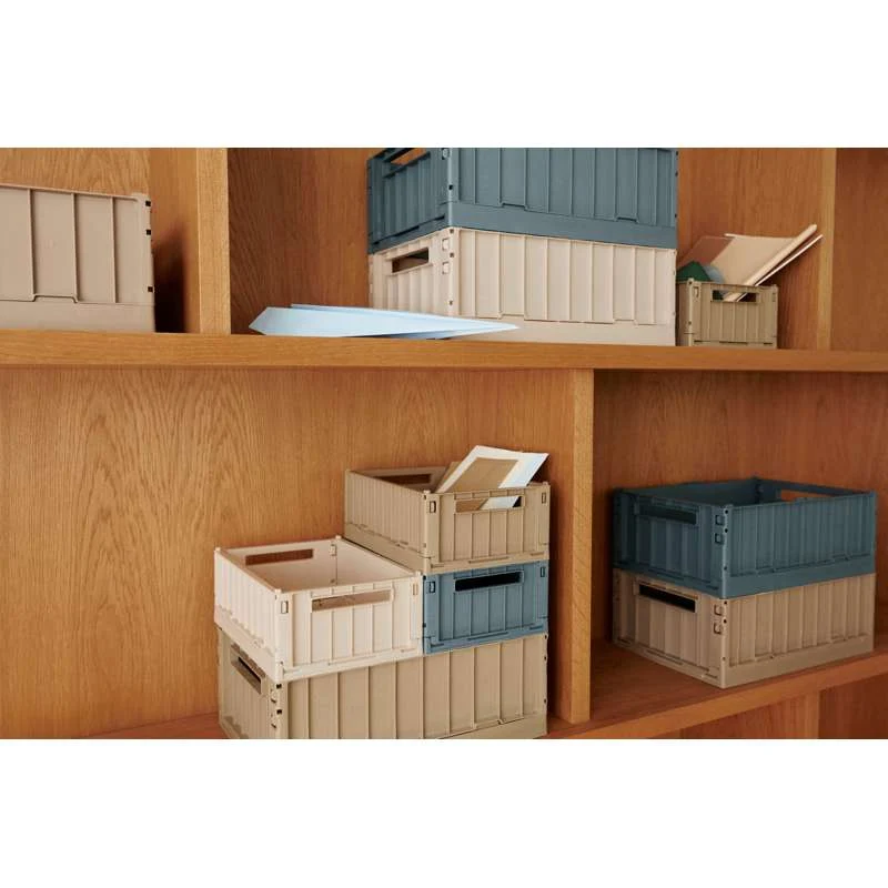 Liewood Weston Opbevaringsboks - Small - 2-pak - Whale Blue