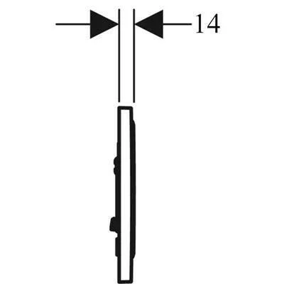 Geberit Sigma10 nyomólap fehér / arany / fehér (115.758.KK.5)