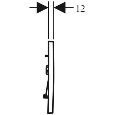 Geberit Sigma30 nyomólap fehér/aranyozott/fehér (115.883.KK.1)