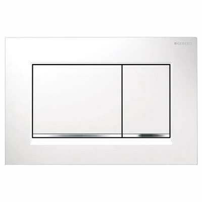 Geberit Sigma30 nyomólap fehér/fényes króm/fehér 2 mennyiséges (115.883.KJ.1)