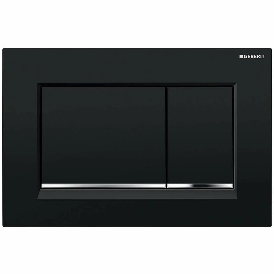 Geberit Sigma30 nyomólap fényes Króm/Fekete