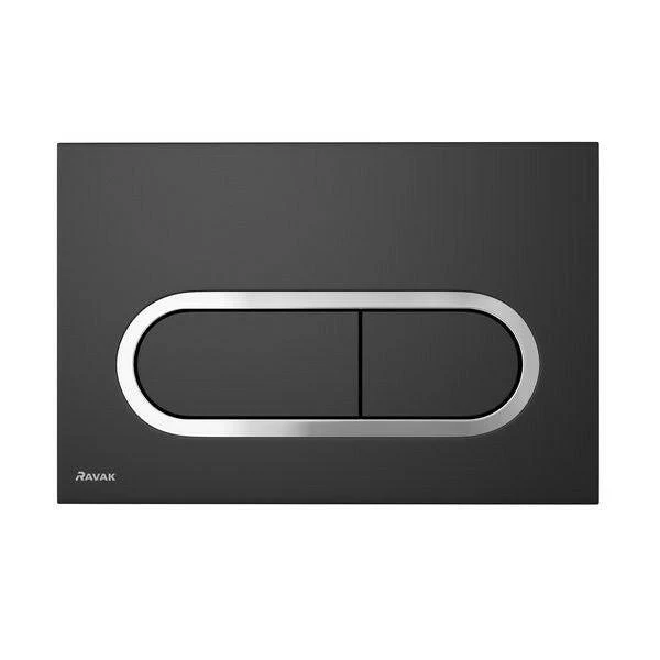 Ravak Chrome WC öblítő nyomólap fekete