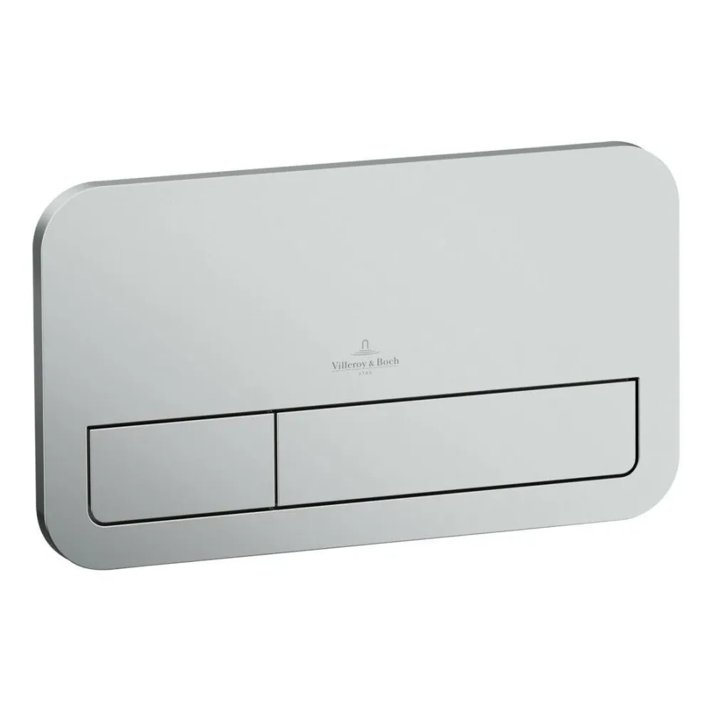 Villeroy&Boch ViConnect nyomólap 200S, Dual flush, matt króm (92249069)