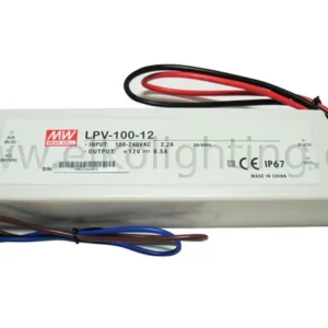 Tápegység LED szalaghoz, DC12V/8,5A/100W, IP67