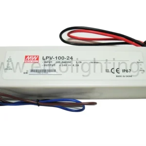 Tápegység LED szalaghoz, DC24V/4.2A/100W, IP67
