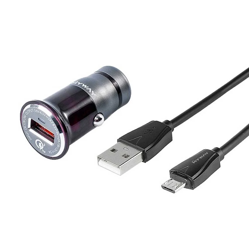 MYWAY Autós gyors töltő - Micro usb kszivargyújtós kábel